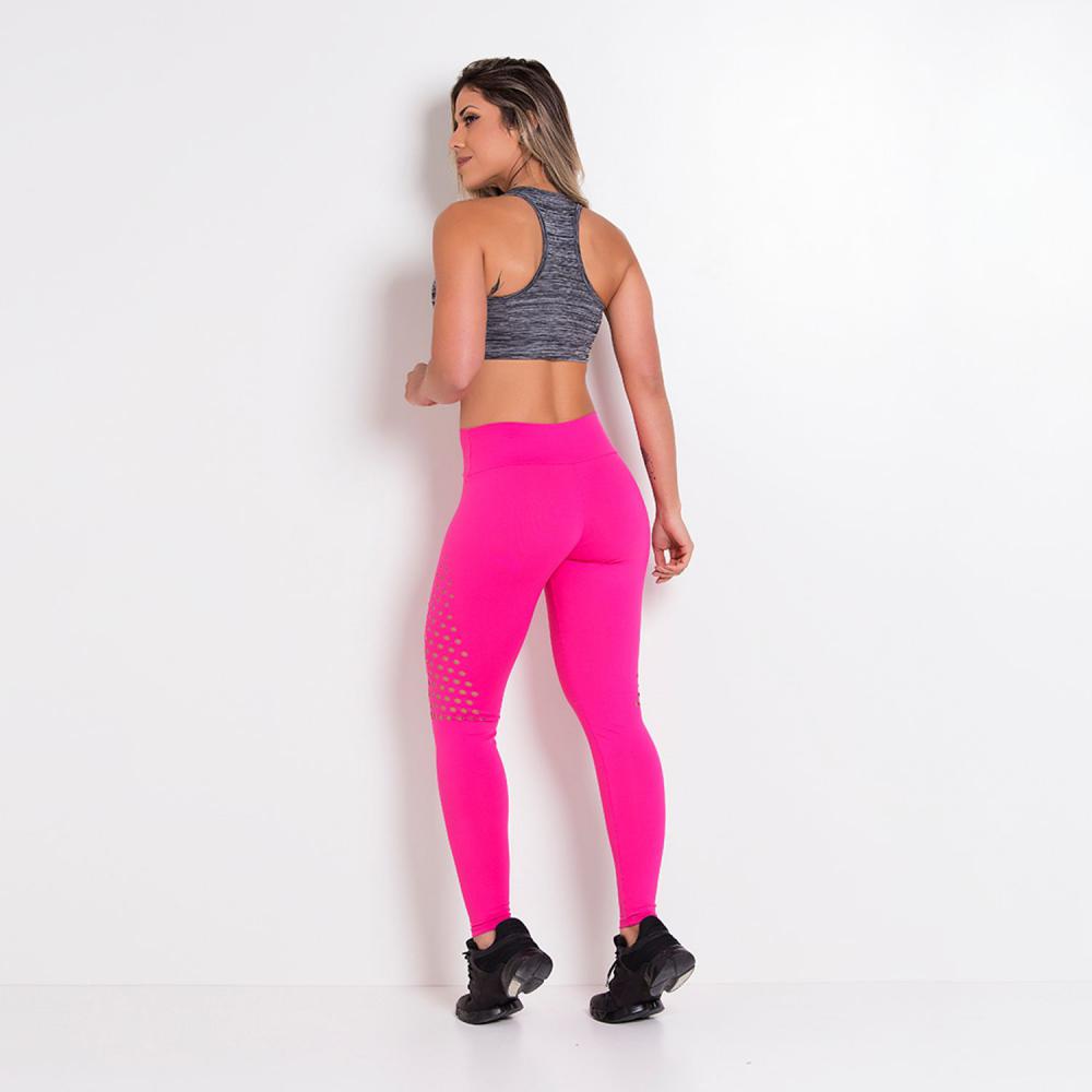 Calça Fitness Poliamida Corte Laser LG315