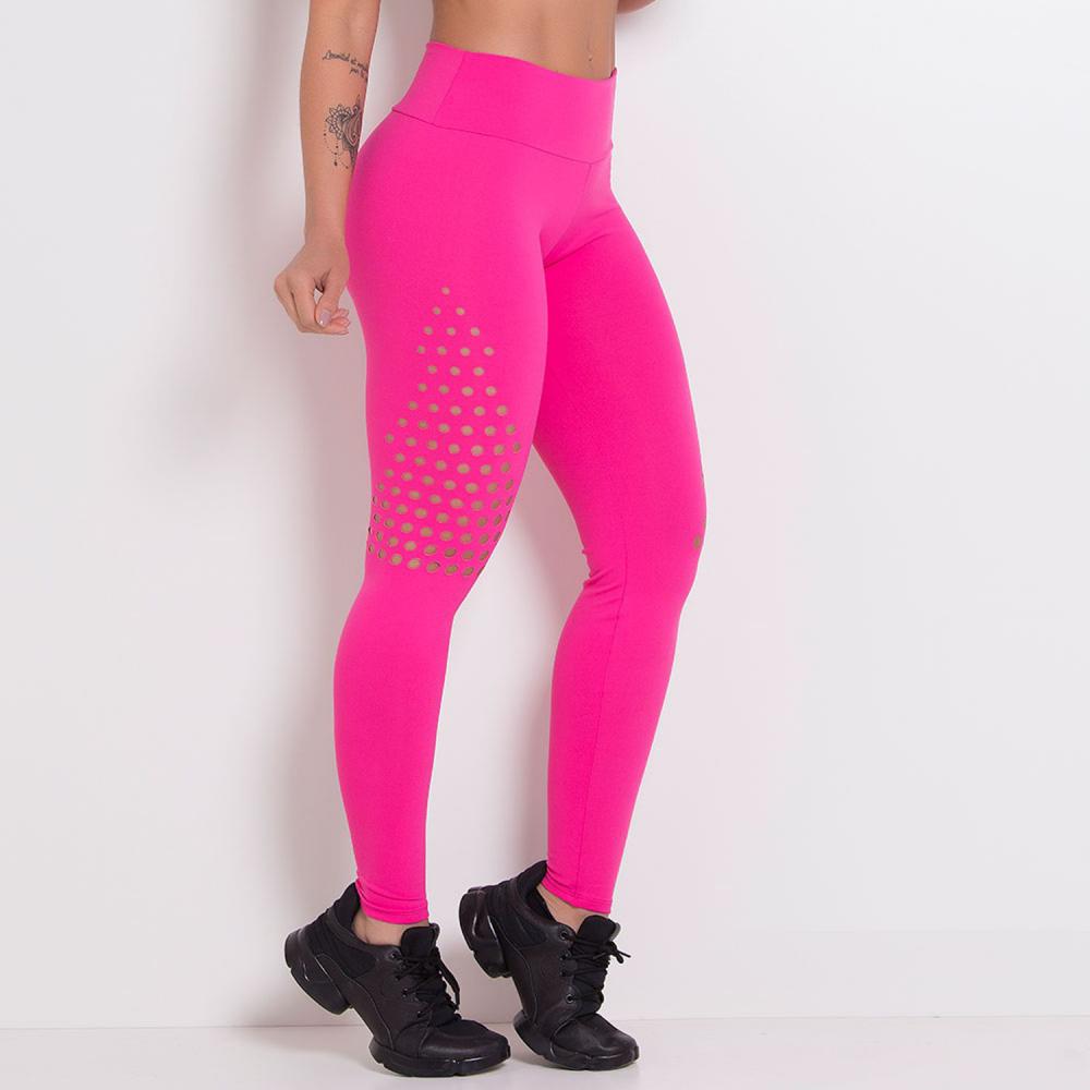 Calça Fitness Poliamida Corte Laser LG315